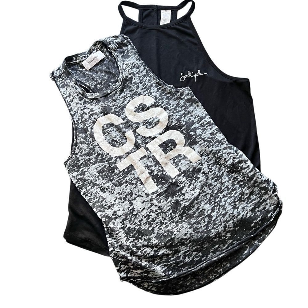 SoulCycle Racer Back Tank Tops w/ Tote - Picture 2 of 6